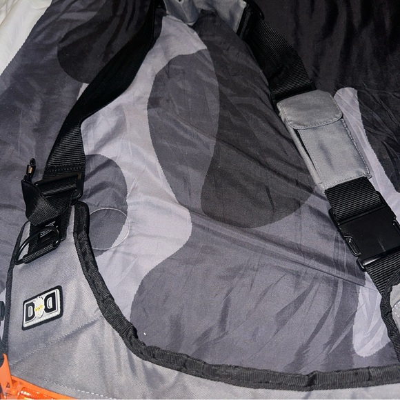 Diaper Dude Messenger Dad Cross Body Diaper Bag Gray Orange unisex men’s - Picture 4 of 6